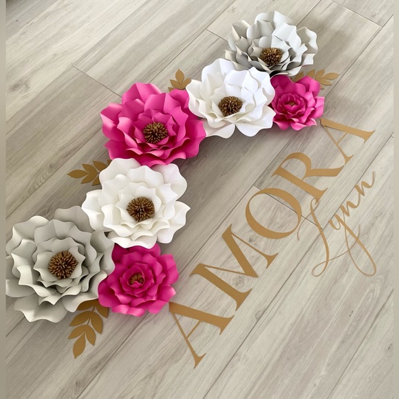 Paper Flower & Butterfly Decor - Picture 2 of 4